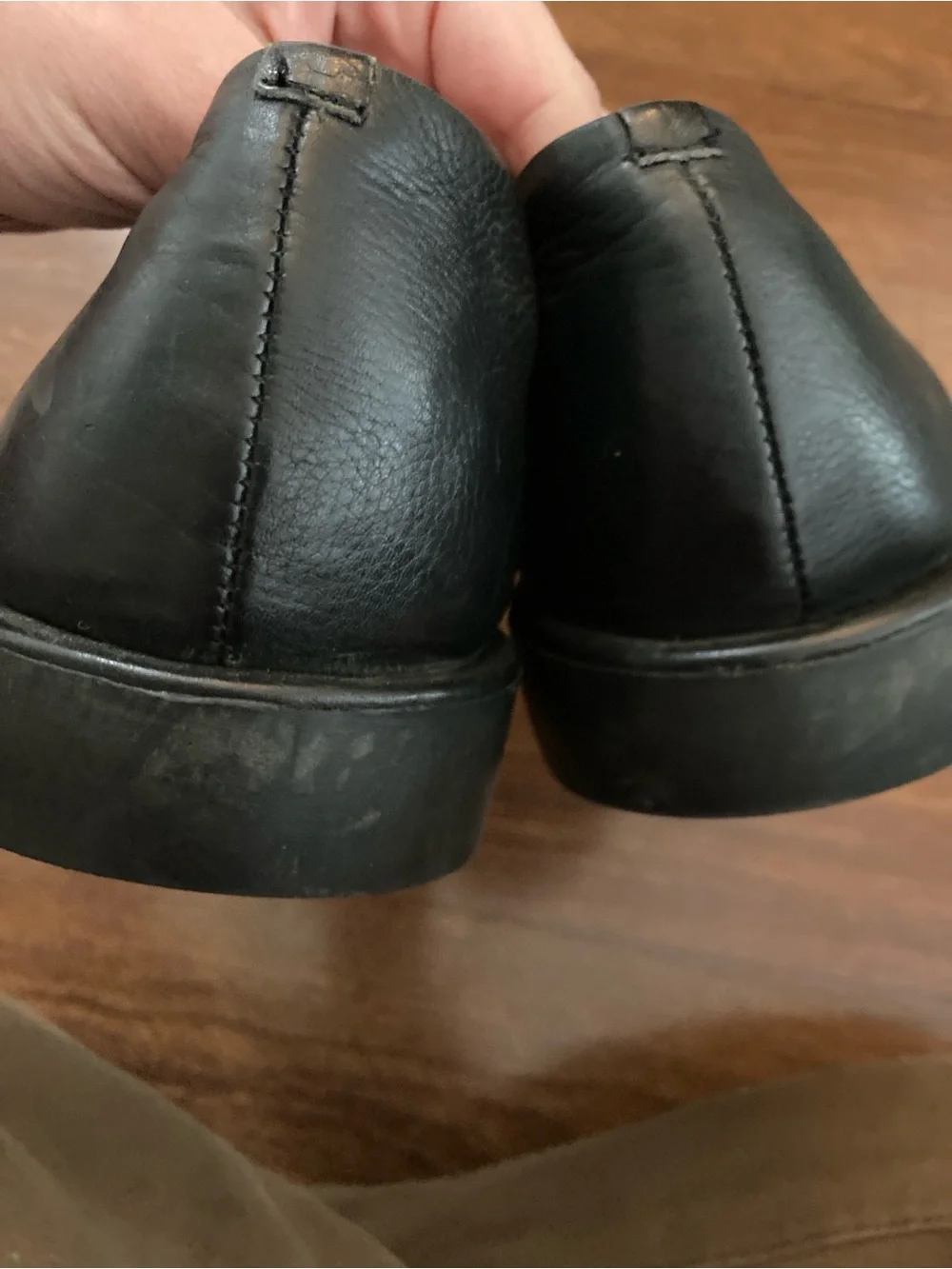 Sandro Moscoloni Black Leather Dress Shoes Sz 10